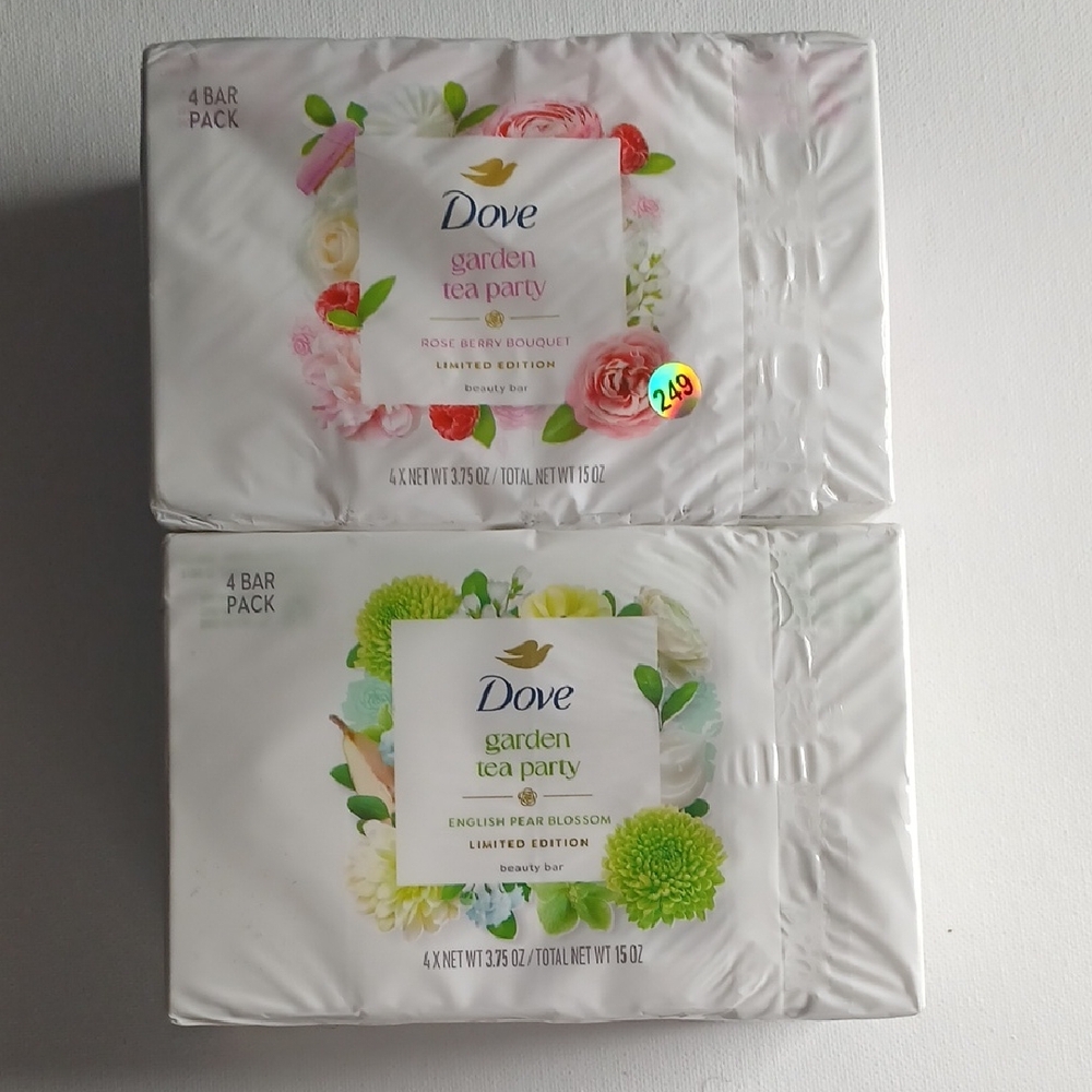 Dove Garden Tea Party Body Bar - White (Pack of 4)
